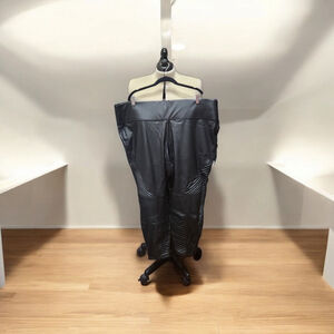 Women's Livi Active Leather look Leggings, Size 26/28, Black